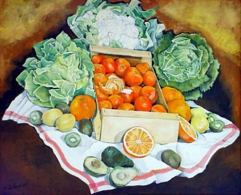 L'artiste Nathalie Dubreucq - Fruits et Legumes 1