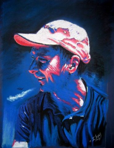 le golfeur - Peinture - Robert ESNAY