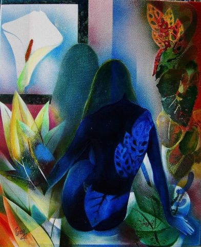 Arum de femme - Peinture - Roger Leroy