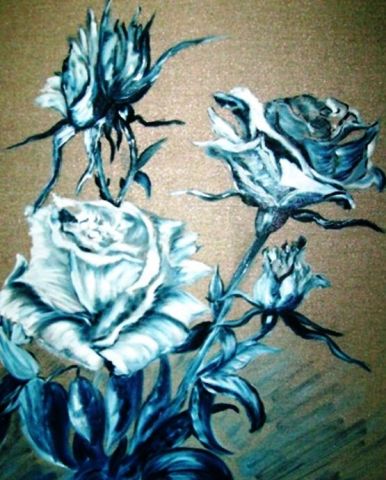L'artiste damedulac - rose bleu