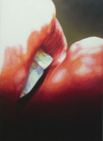 Lips - Peinture - feustyne