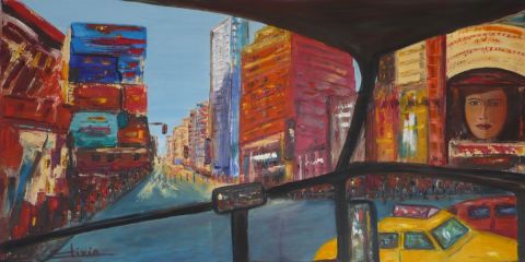 L'artiste Olivia - New York by Bus    VILLE ROUGE