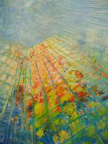 immeuble miroir - Peinture - Peyrat patrick