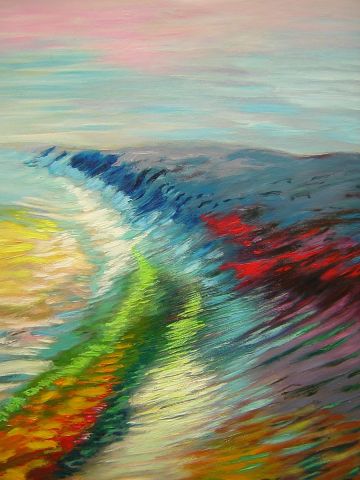 front de mer - Peinture - Peyrat patrick