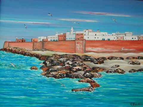 Essaouira Maroc - Peinture - Catherine Dutailly