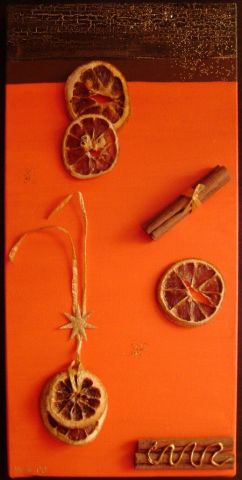 L'artiste engelique - orange-canelle