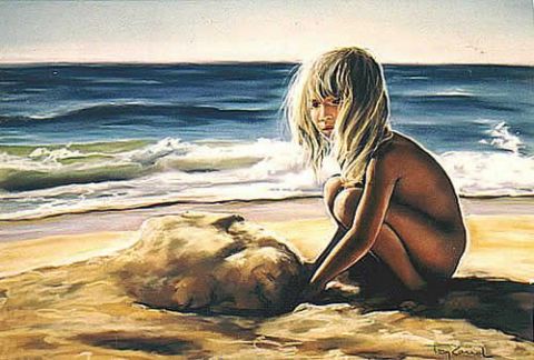 L'artiste Fran Zainal - Le tas de sable