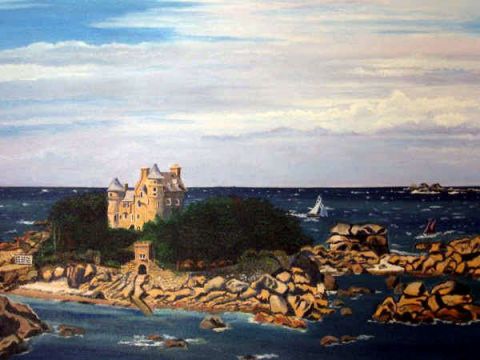 chateau breton - Peinture - fafa
