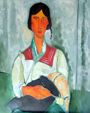 L'artiste Dimitri DIEU - Modigliani