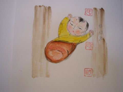 Xiǎo  小 - Peinture - Catherine FALIZE