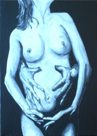 la femme enceinte - Peinture - johann mastil