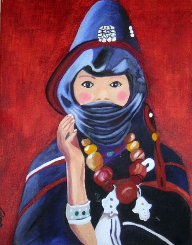 petite fille berbere - Peinture - arcencieldeMarie