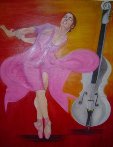 danseuse - Peinture - Fran