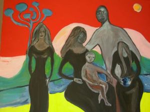 Peinture de amelie: la famille