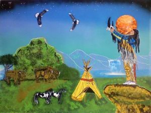 Voir cette oeuvre de Rodolphe Lakota Spirit: Priere a Tatanka