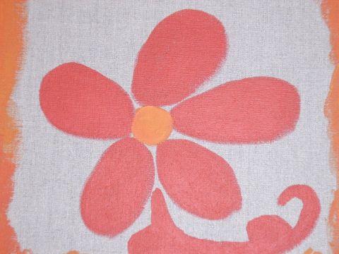 fleur - Peinture - sariaka