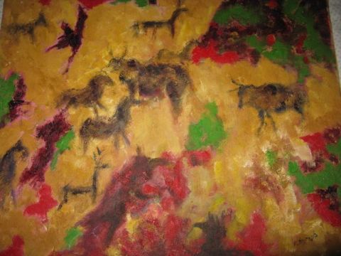 rupestre - Peinture - robin
