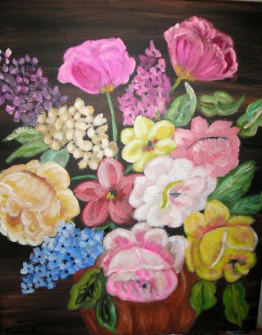 bouquets d'ete - Peinture - bibounou67