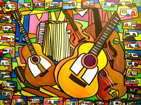 Voyage en musique - Peinture - gabi jimenez