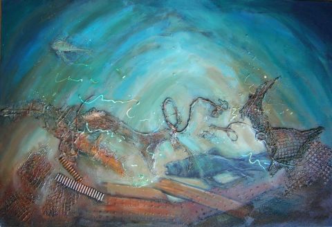 Serie fonds marins - Sequence 2 - Collage - Denise Faucher