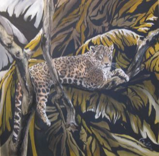 L'artiste atelier graef - leopard dans la jungle
