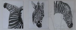 L'artiste atelier graef - triologie de zebres 2