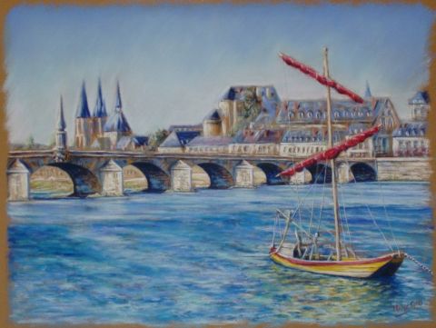 Pont Gabriel Blois - Peinture - Philippe Guillemard
