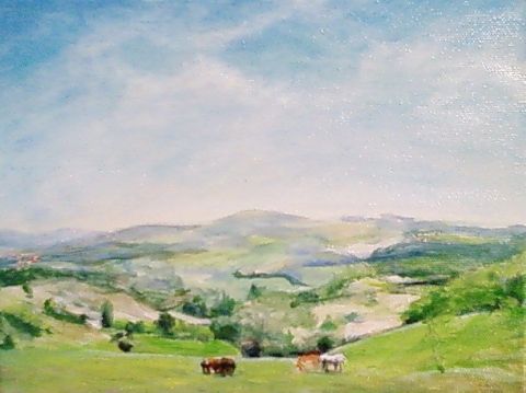 paysage de montagne - Peinture - tatiana canaby