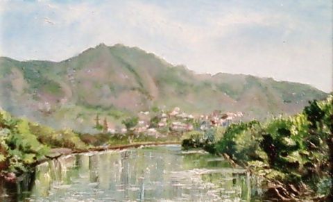 paysage de montagne - Peinture - tatiana canaby