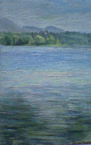 lac de bagnoles - Peinture - tatiana canaby