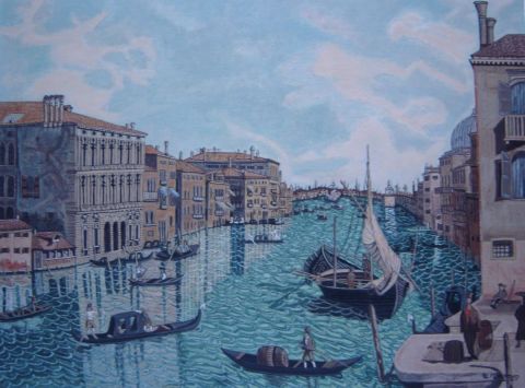 Venise - Peinture - Eliane MINGOIA