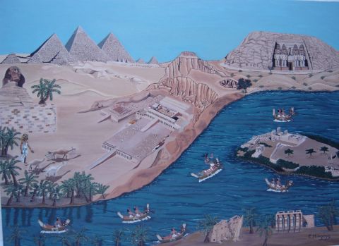 Egypte - Peinture - Eliane MINGOIA