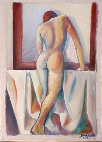 NUDE - Peinture - SARANGELLO