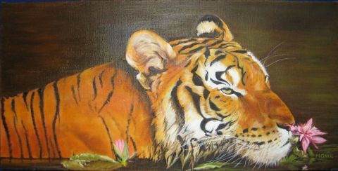 tigre - Peinture - MONIK