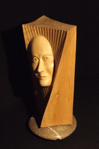 Visage - Sculpture - Christian DOUARD