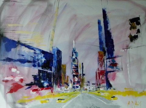 big city 2 - Peinture - ADAM Christophe