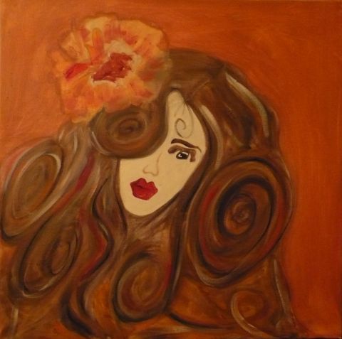 L'artiste candy - la fleur dans les cheveux