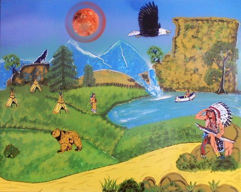 L'artiste Rodolphe Lakota Spirit - La plaine du guetteur