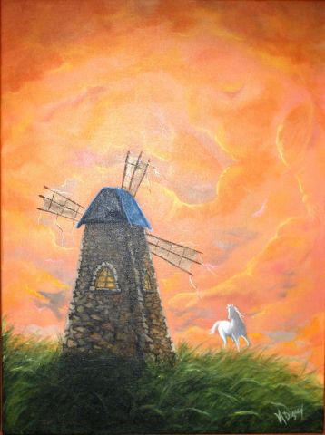 L'artiste MDuguay - Se battre contre des moulins à vent
