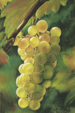 les raisins ... de la gourmandise - Peinture - domnanteuil