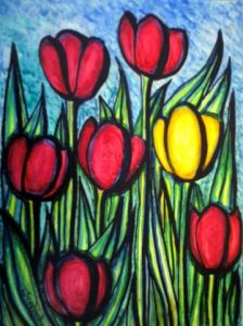 Voir cette oeuvre de Stephane CUNY: Tulipes II