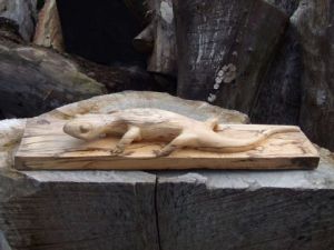 Voir cette oeuvre de Lena - sculpteur sur bois: Salamandre