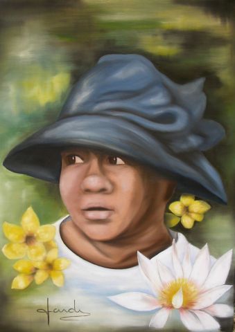 La Jardini�re de Pamplemousse - Peinture - Caroline HARDY