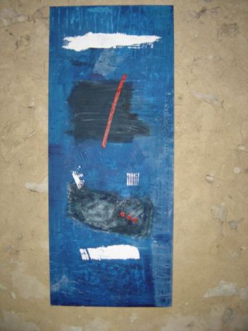 bleu 12 - Peinture - anne baumer