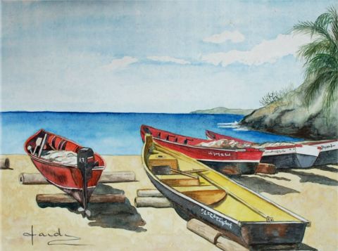 Martinique - Peinture - Caroline HARDY