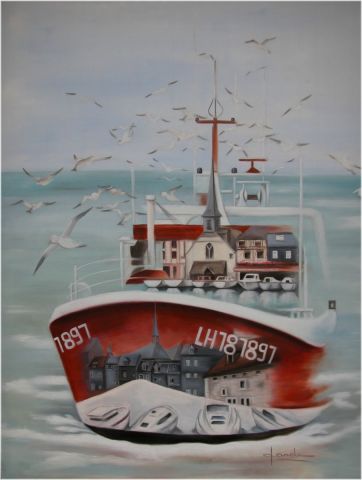 Honfleur - Peinture - Caroline HARDY