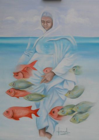 La Pêche - Peinture - Caroline HARDY