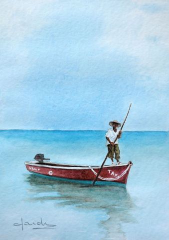 Le Taxi - Peinture - Caroline HARDY