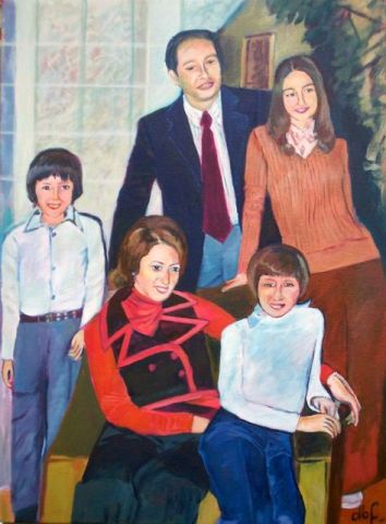 L'artiste Denise Benacerraf - en famille