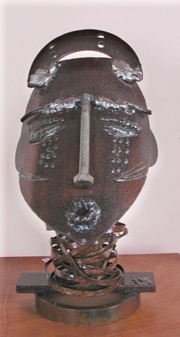 Tête africaine VIII - Sculpture - medora